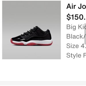 Jordan Retro Low Black and Red Sneakers